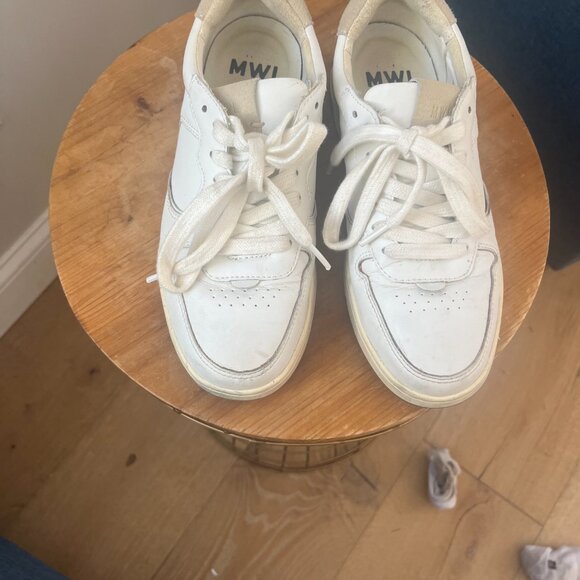 Madewell Court Sneakers in Colorblock Leather and Suede Sneakers Size 7 - Picture 3 of 12